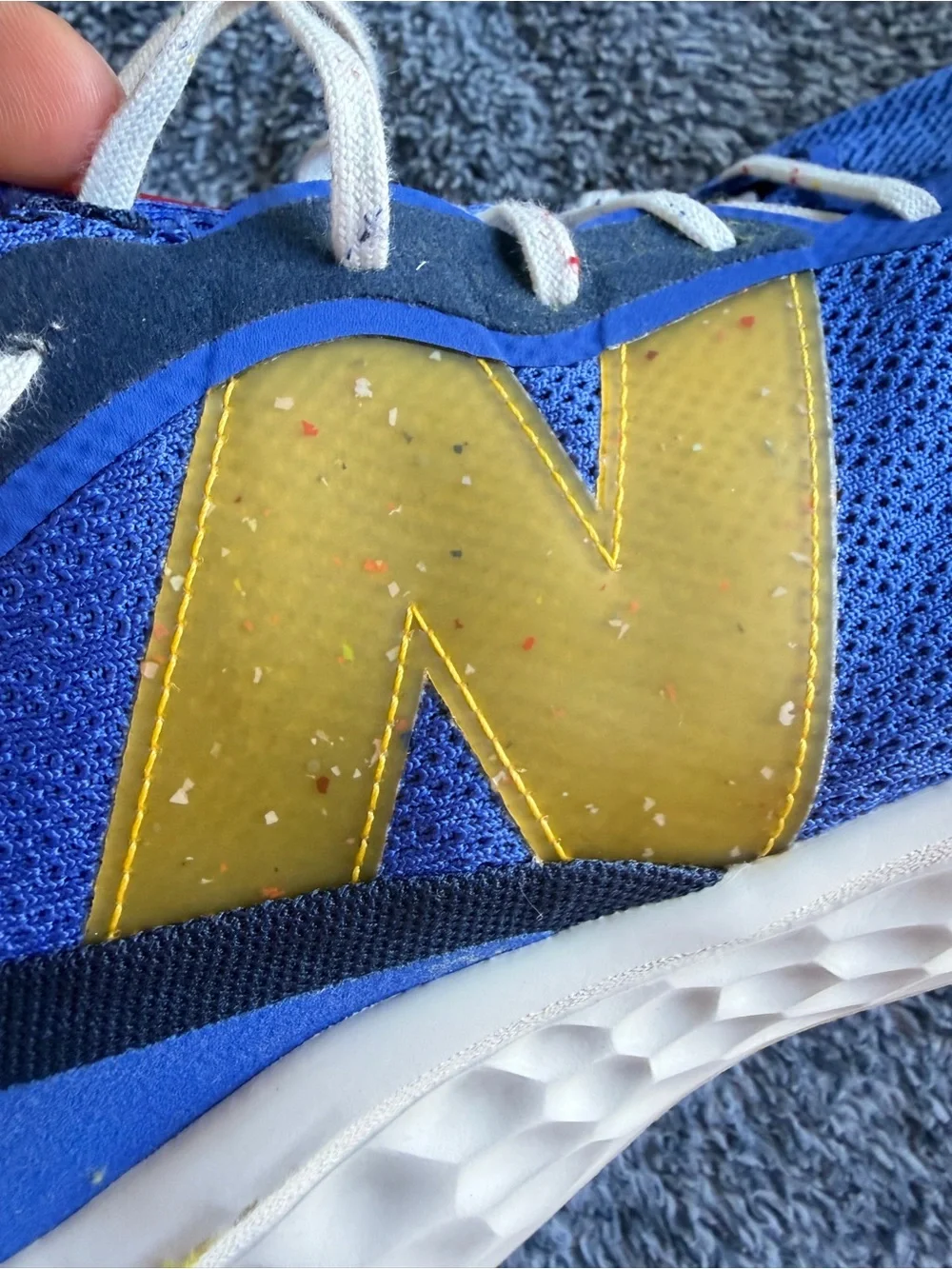 New Balance Men's Royal Blue Athletic Runners with Gold Logo